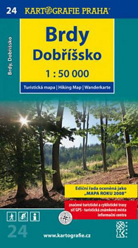 Brdy Dobříšsko - Turistická mapa