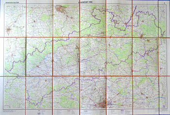 Severočeský kraj - administrativní mapa