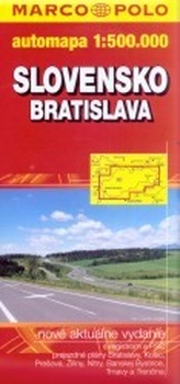 BRATISLAVA SLOVENSKO 1:20 000, 1:500 000