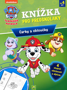 Paw Patrol Knížka pro předškoláky Čárky a obloučky