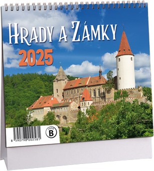 Kalendář Hrady a zámky mini 2025