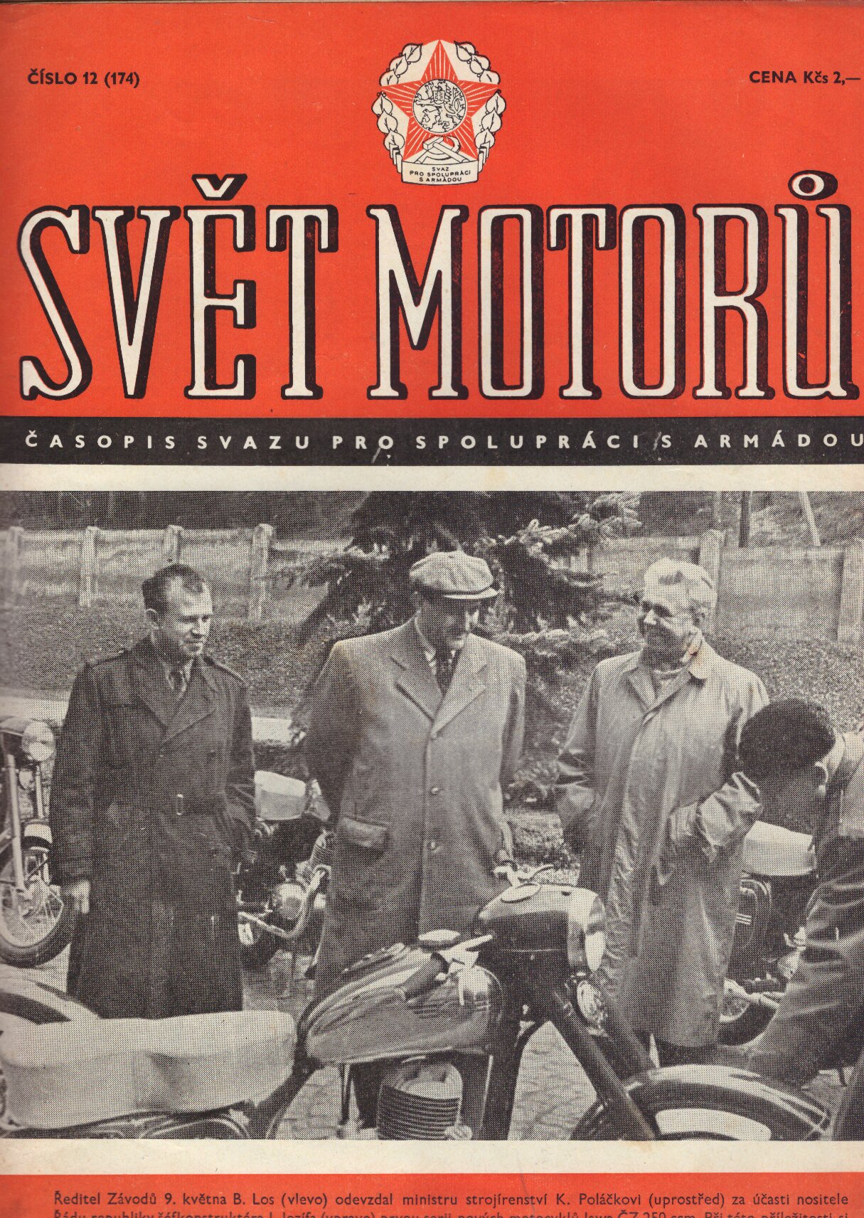 Svět motorů – č. 12 (174) ročník VIII (1954)