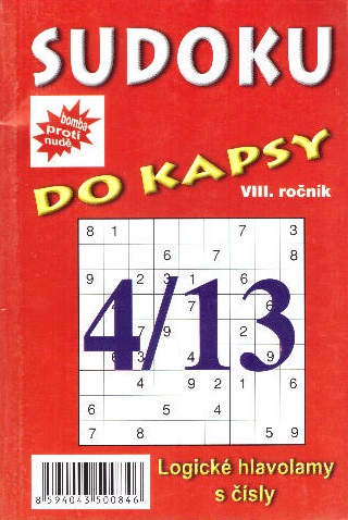 Sudoku do kapsy 4/2013 (červená)