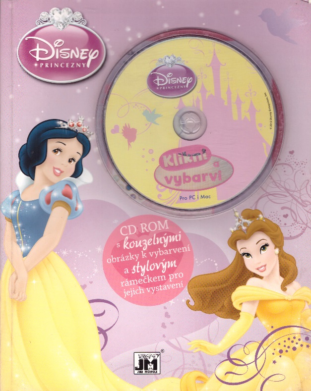Princezny s CD ROM omalovánky